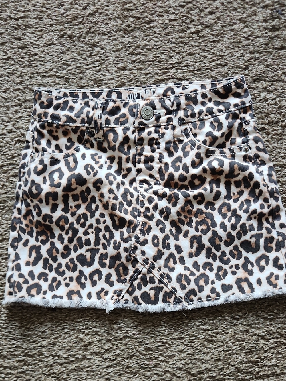 Girls Justice Leopard Skirt Size 8